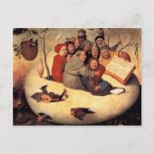 Carte Postale Hieronymus Bosch - Le concert dans l'oeuf (Devant)