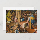 Carte Postale Hieronymus Bosch-Le Jardin de l'Enfer (Devant / Derrière)