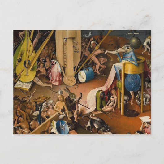 Carte Postale Hieronymus Bosch-Le Jardin de l'Enfer (Devant)