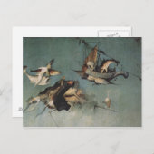Carte Postale Hieronymus Bosch peignant l'art (Devant / Derrière)
