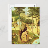 Carte Postale Hieronymus Bosch peinture art (Devant / Derrière)