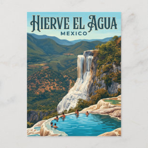 Carte Postale Hierve el Agua Cascades Pétrifiées Mexique