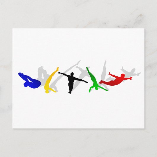 Carte Postale High Divers High Diving Springboard Plate-forme sp (Devant)