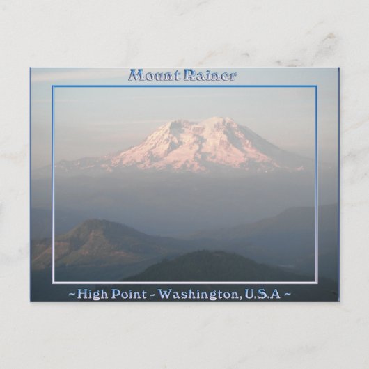 Carte Postale HIGH POINT Mount Rainier Washington (Devant)