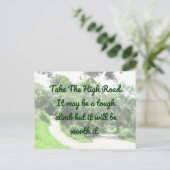Carte postale High Road Motivation (Debout devant)