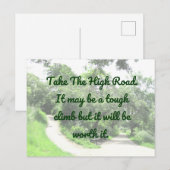 Carte postale High Road Motivation (Devant / Derrière)