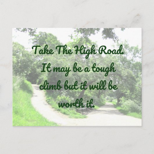 Carte postale High Road Motivation (Devant)