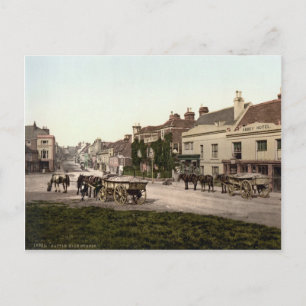 Carte Postale High Street, Battle, East Sussex, vers 1895
