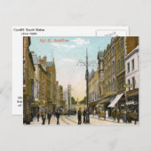 Carte Postale High Street, Cardiff (Devant / Derrière)