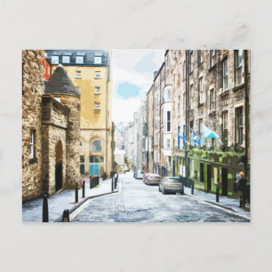 Carte Postale ็ High Street Edinburgh Road Alley Historique