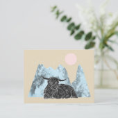Carte Postale "Highland Cow Winter" (Debout devant)