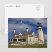 Carte Postale Highland Lighthouse Cape Cod Truro MA (Devant / Derrière)