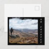 Carte Postale Highlander à An Caistel, Écosse (Devant / Derrière)