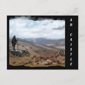 Carte Postale Highlander à An Caistel, Écosse