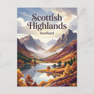 Carte Postale Highlands écossais Écosse