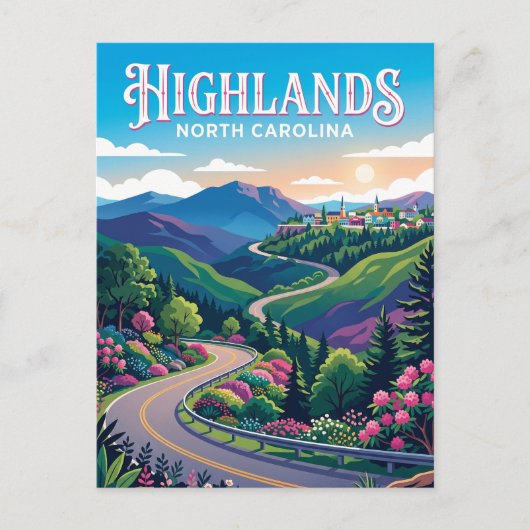 Carte Postale Highlands États-Unis (Devant)