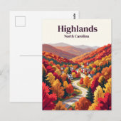 Carte Postale Highlands USA (Devant / Derrière)