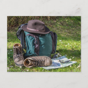 Carte Postale Hiking equipment post-card