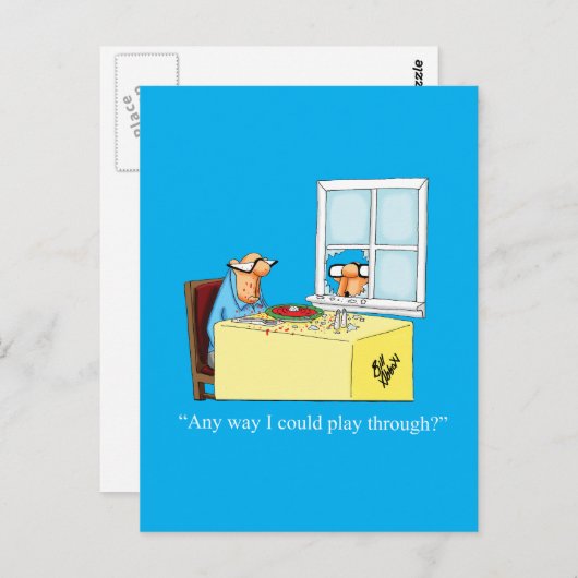 Carte postale Hilarious Golf Humour (Devant / Derrière)