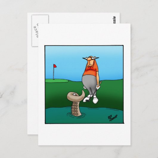 Carte postale Hilarious Golf Humour (Devant / Derrière)