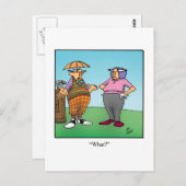 Carte postale Hilarious Golf Humour (Devant / Derrière)