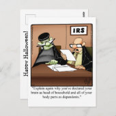 Carte postale Hilarious Halloween Humour (Devant / Derrière)