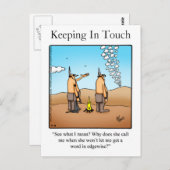 Carte postale Hilarious Keeping In Touch (Devant / Derrière)