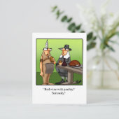 Carte postale Hilarious Thanksgiving Humour (Debout devant)