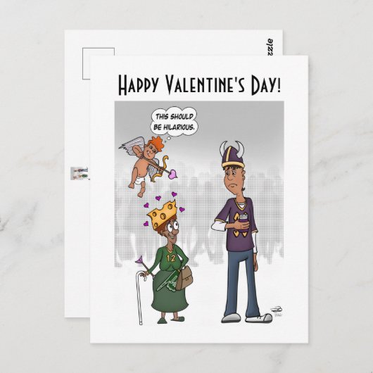 Carte postale Hilarious Valentine's Day (Devant / Derrière)