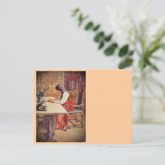 Carte Postale Hilda à la Table d'Art (Debout devant)