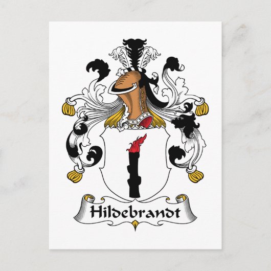 Carte Postale Hildebrandt Family Crest (Devant)