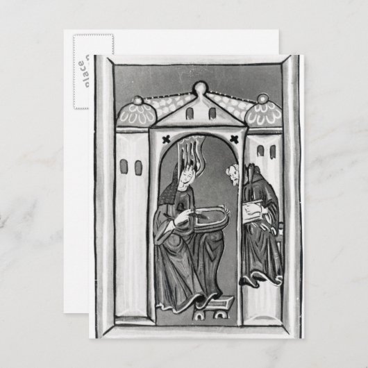 Carte Postale Hildegard de Bingen (Devant / Derrière)