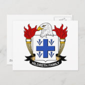 Carte Postale Hildreth Family Crest (Devant / Derrière)