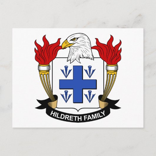 Carte Postale Hildreth Family Crest (Devant)