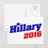 Carte Postale Hillary 2016 (Devant / Derrière)