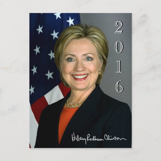 Carte Postale Hillary 2016 (Devant)