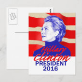 Carte postale Hillary 2016 (Devant / Derrière)