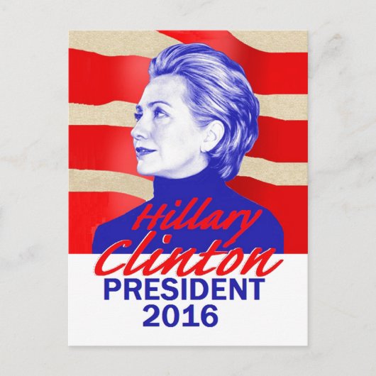 Carte postale Hillary 2016 (Devant)