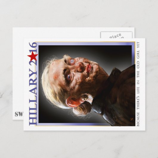 Carte postale Hillary 2016 (Devant / Derrière)
