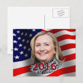 Carte postale Hillary 2016 (Devant / Derrière)