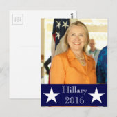 Carte Postale Hillary 2016 (Devant / Derrière)