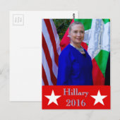 Carte Postale Hillary 2016 (Devant / Derrière)