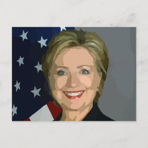 Carte Postale hillary clinton