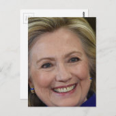 Carte Postale Hillary Clinton (Devant / Derrière)