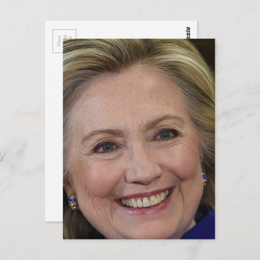 Carte Postale Hillary Clinton (Devant / Derrière)