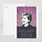 Carte Postale Hillary Clinton 2016 (Devant / Derrière)