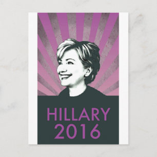 Carte Postale Hillary Clinton 2016