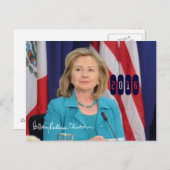 Carte Postale Hillary Clinton 2016 (Devant / Derrière)