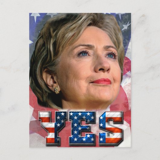 Carte Postale Hillary Clinton 2016 (Devant)