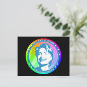 Carte Postale hillary clinton. arc-en-ciel. (Debout devant)